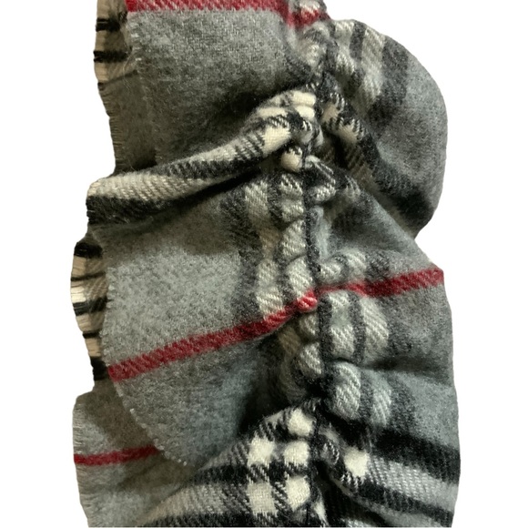 Cashmink Plaid Ruffle Scarf - Picture 4 of 5